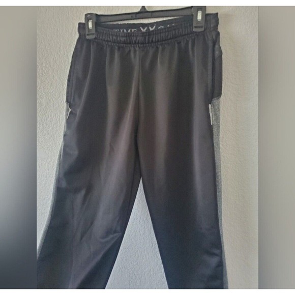 Game Time Elastic Men's Waist Pull On Activewear Sweatpants Black Gray Sides S - Picture 5 of 9